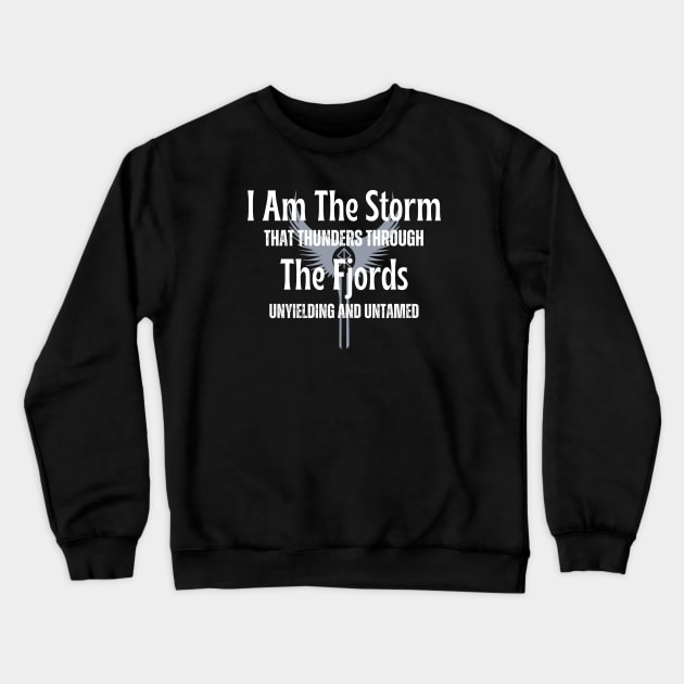 Shield Maiden Crewneck Sweatshirt by VikingHeart Designs